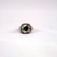 BAGUE AMETHYSTE CARRE ARGENT WTRI042 ANTIQUE AMETHYTE RING